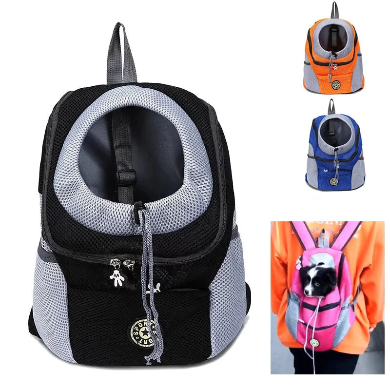 Portable Breathable Cat & Dog Travel Backpack - Adjustable Pet Carrier for Walking