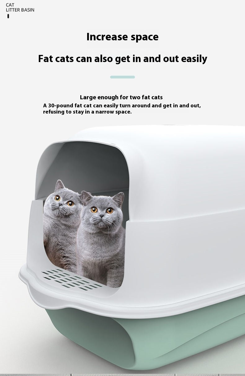 Litter Box Fully Enclosed Cat Toilet